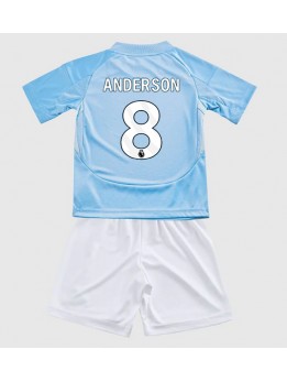 Nottingham Forest Elliot Anderson #8 Ausweichtrikot für Kinder 2024-25 Kurzarm (+ Kurze Hosen)